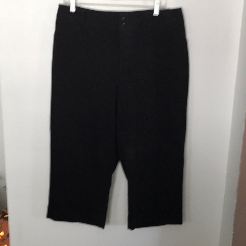 NEW ANKLE LENGTH DRESSY PANTS BLACK SIZE 16 NEW WITHOUT TAGS EXCELLENT COND.
